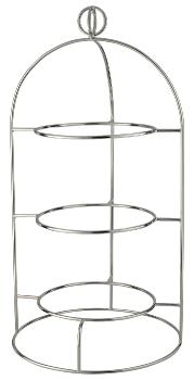 Plate stand 3 tiers in silver plated - Ercuis
